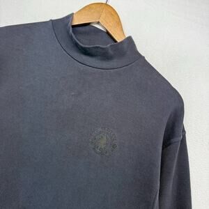 Vintage Bobby Jones Shirt Men's XL Black Mock Neck Little Traverse Bay Golf Club